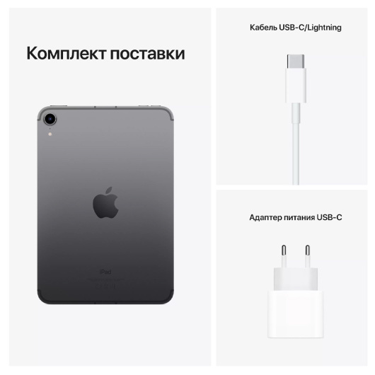 Планшет Apple iPad mini (2021) Wi-Fi 256Gb Серый