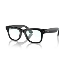Умные очки Ray-Ban Wayfarer, Shiny Black/Clear (150-50)