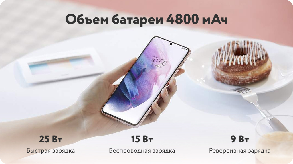 Samsung Galaxy S21+ 5G 8/256GB Серебрянный фантом (Global version)